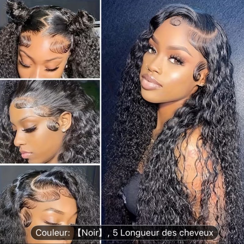 Perruques frontales en dentelle bouclées