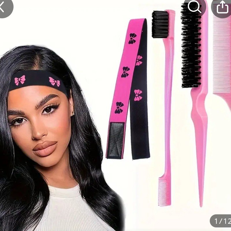 Ensemble de 4 outils de coiffure prenons soin de nos cheveux