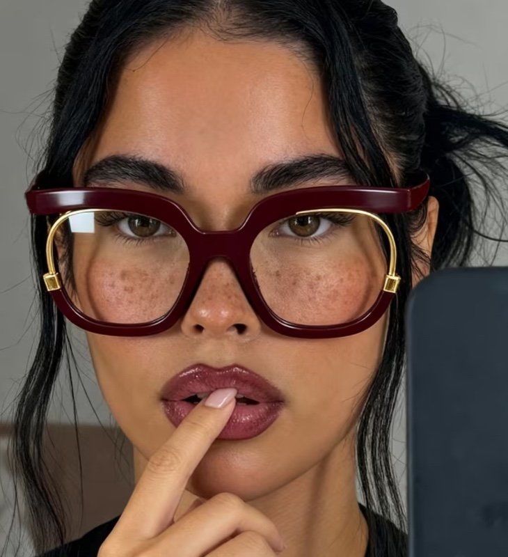 1 paire de Lunettes Vintage Oversize pour Femme