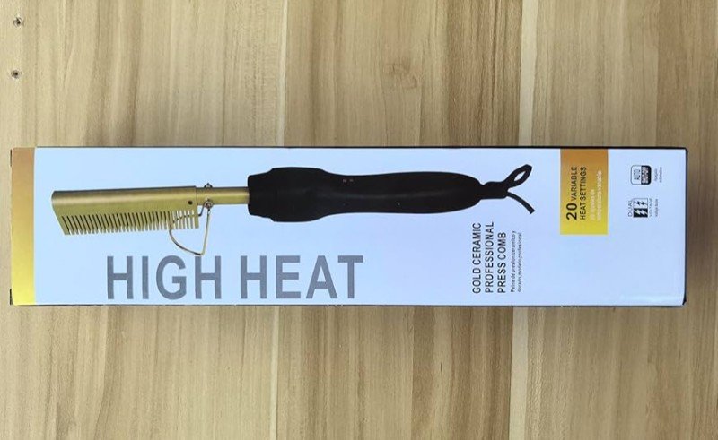 Gold Ceramic Professional Press Comb