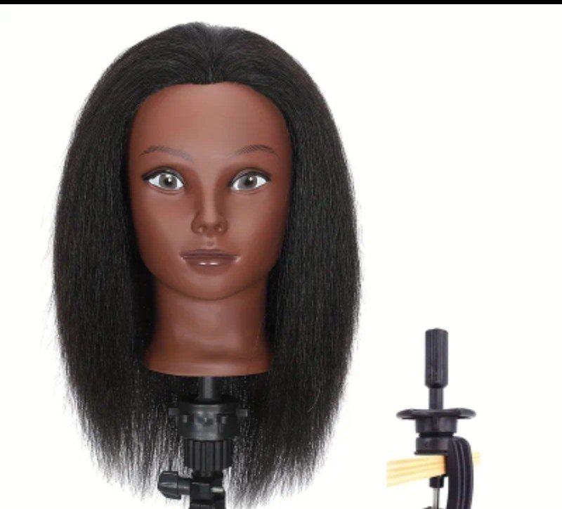 Têtes de mannequin afro de 40,64 cm pour tressage