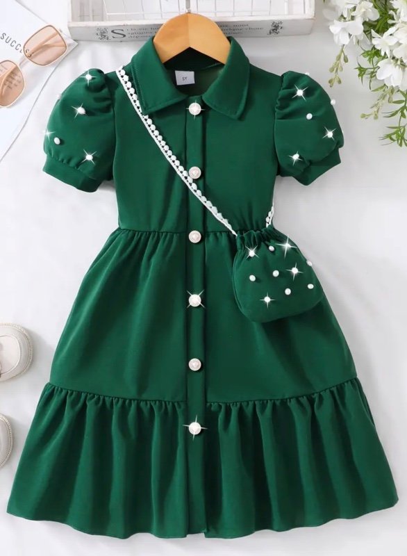 Robe Chemise Nouvelle Printemps et Été pour Filles