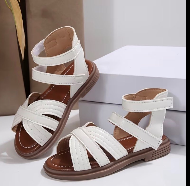 1 Paire de Sandales Plates Classiques pour Filles