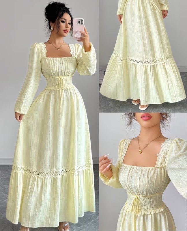 Robe Élégante Style Français en Forme A
