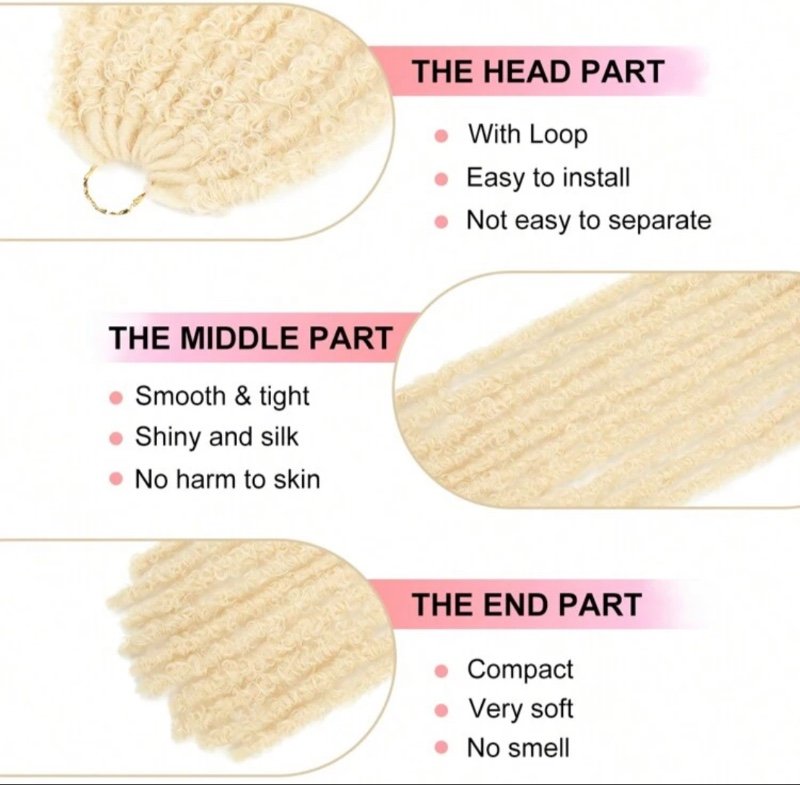 Butterfly Locs Crochet Hair Dreadlocks Meche Faux Locks Crochet Hair Braids