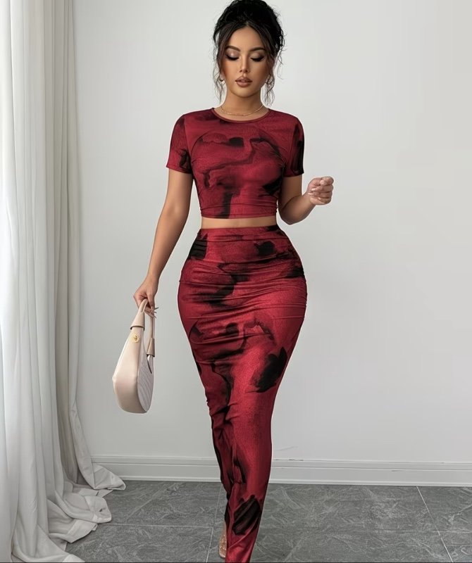 Ensemble Femme Mode avec T-shirt à Manches