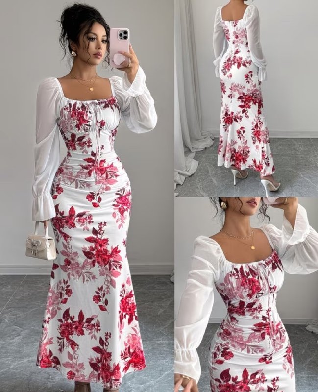 Robe à imprimé floral