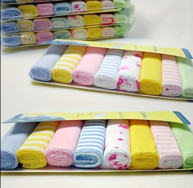 Ensemble de 8 serviettes douces pour bébés