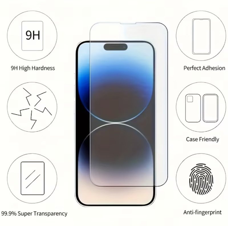 3 pièces Protection écran iPhone 13