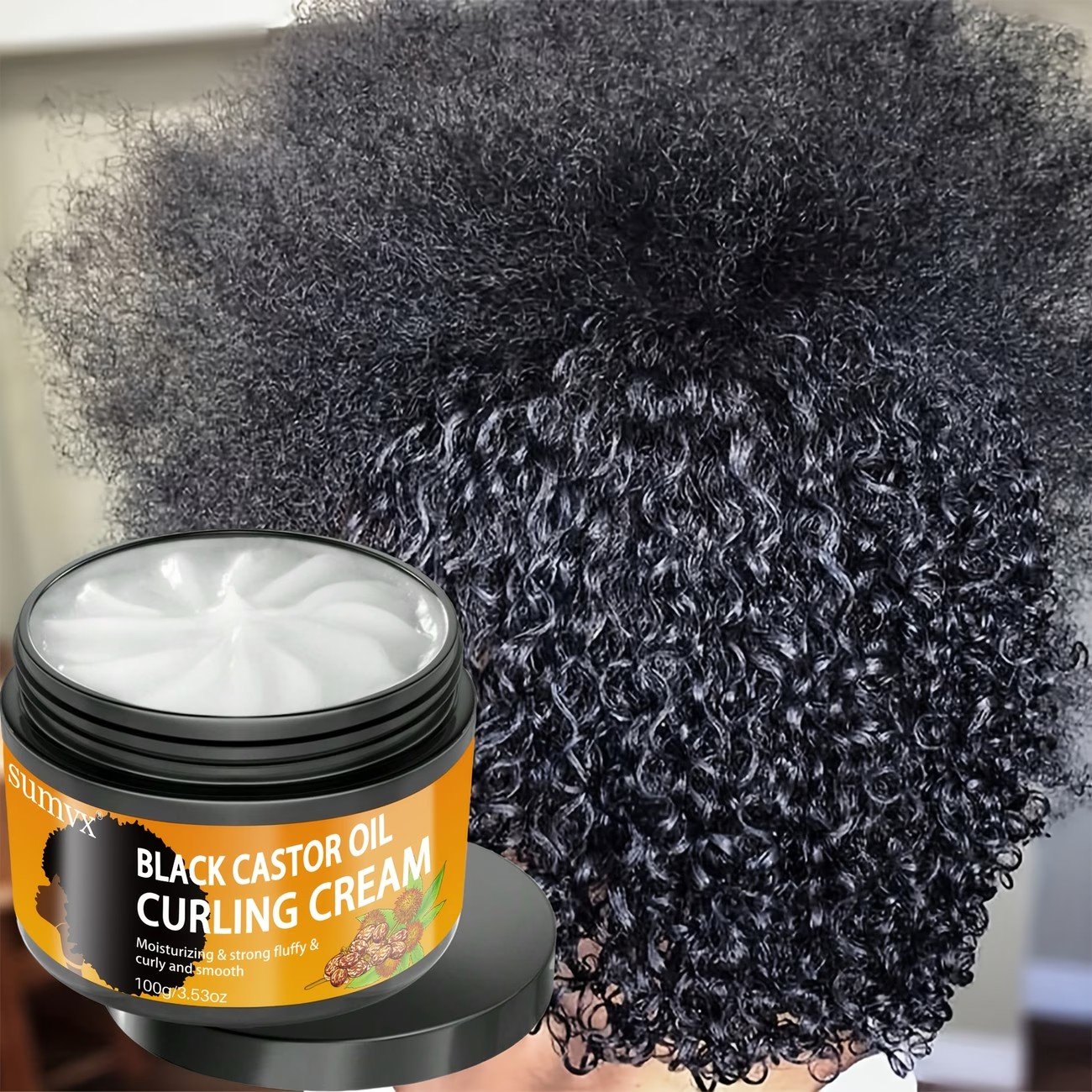 Crème de Définition Boucles à l'Huile de Ricin Noire