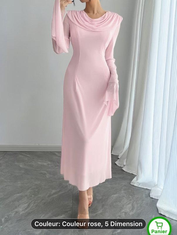 Robe élégante à manches longues