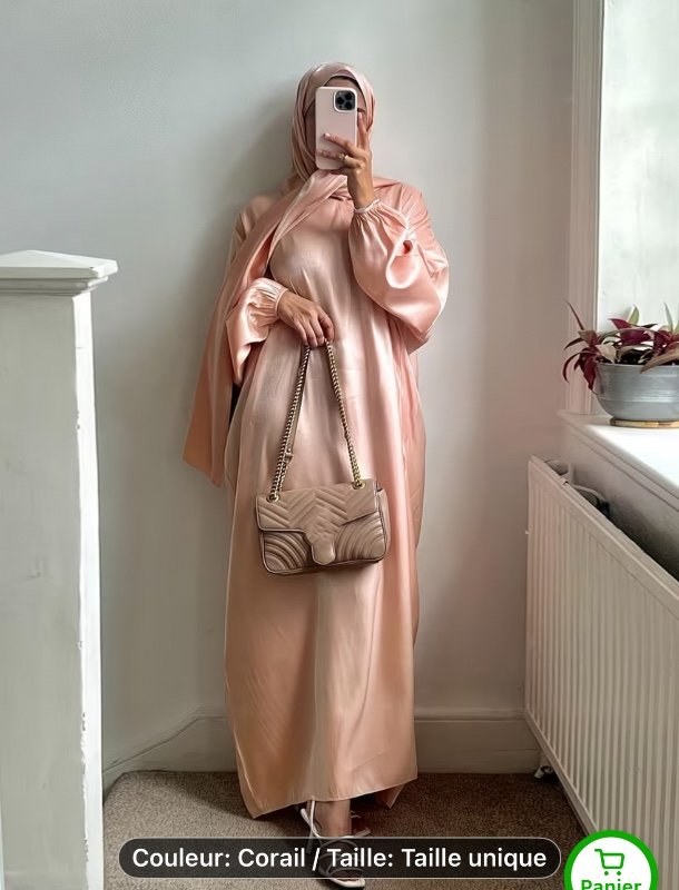Abaya brillante