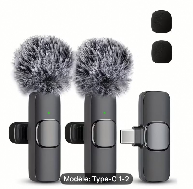 Microphone sans fil Type-C