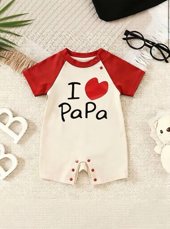 L PaPa Vêtements de bébé avec lettres imprimées
