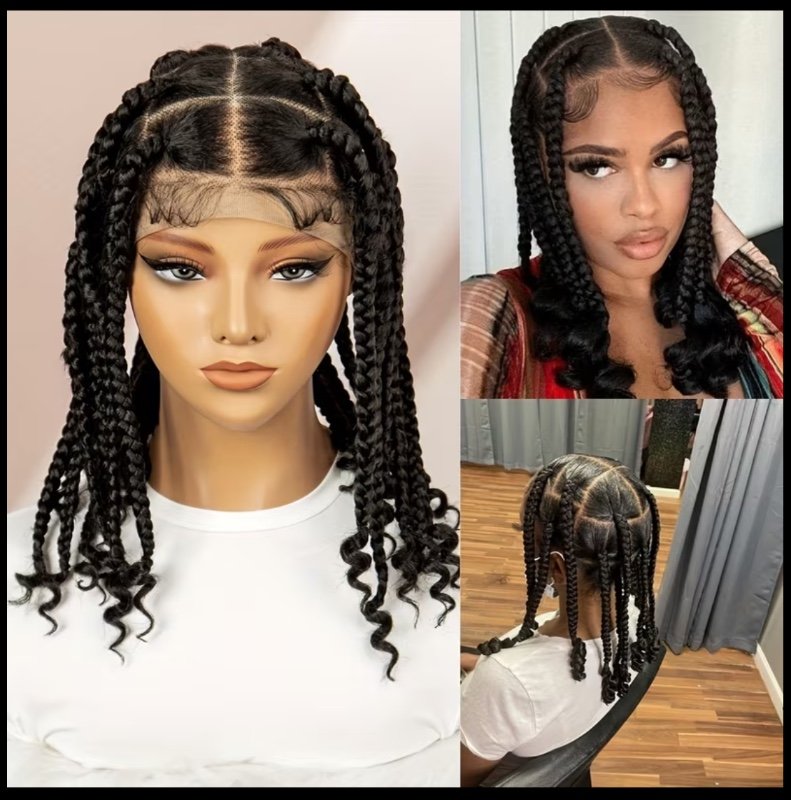 Bonnet de perruque court 14 pouces entièrement en dentelle tressée tissée à la main avec fleurs, naturel, respirant et confortable pour un port quotidien