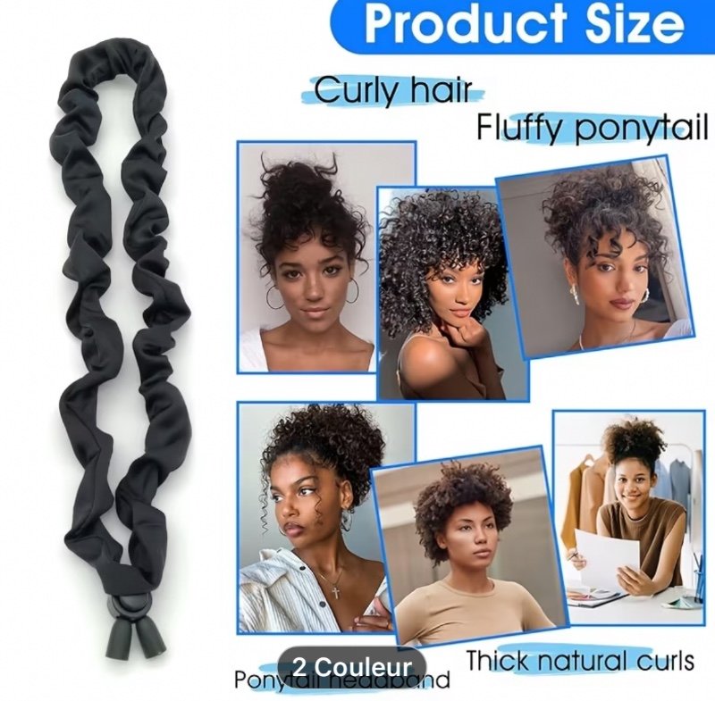 Lot de 4 nouveaux serre-têtes réglables en satin de qualité supérieure, bandeaux réglables à bouton bouffant africain pour cheveux bouclés et queues de cheval, accessoires capillaires durables à haute élasticité pour femme, serre-têtes respectueux des che