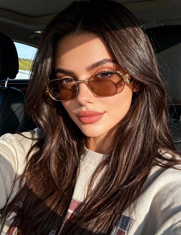Tendances 1 monture métallique petite  Lunettes de mode polygonales, lunettes de style urbain personnalisées haut de gamme pour femmes