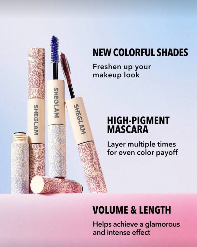 SHEGLAM Tout-en-un  Mascara Volume & Longueur - Waterproof Macchiato - Brosse double tête - Démaquillage facile - Sans bavures - Maquillage beauté pour femmes et filles - Idéal pour le printemps et l'été - Parfait pour un look Y2K tendance