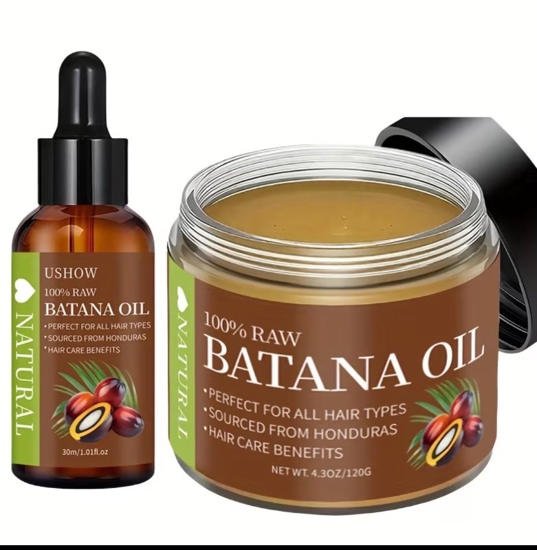 Ensemble de 2 Huile Capillaire NATURELLE Hondurane Batana 120G et Huile Essentielle Batana 30Ml