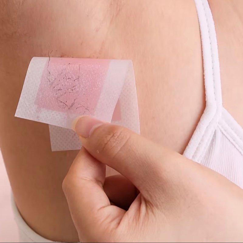16 bandes de cire parfumées à la rose pour l'épilation