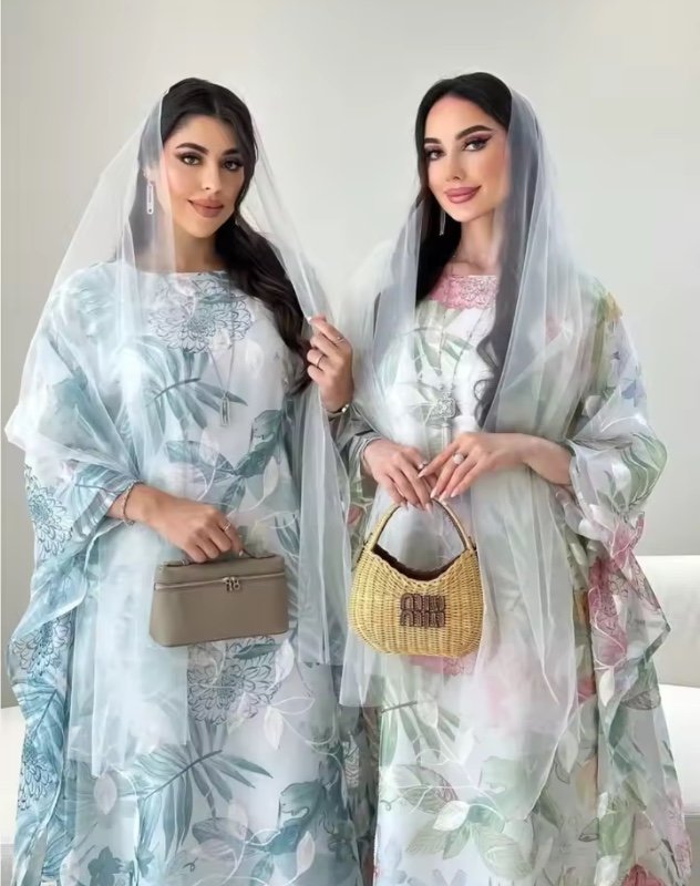 Abaya pour femmes musulmanes, robe longue arabe pour Ramadan Eid, robe imprimée marocaine, Abayas de Dubaï éducatives, Kaftan Islam, Jalabiya