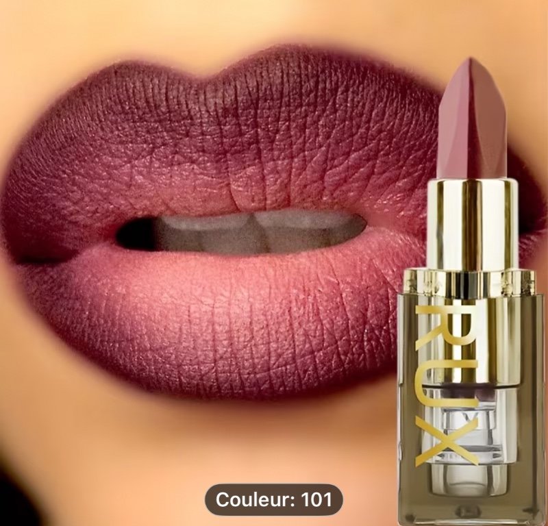 Rouge à Lèvres Bicolore Mat Intense, Facile à Appliquer, Non Collant, Longue Tenue, Waterproof, Résistant à la Transpiration, Cosmétique Longue Durée, Crayon à Lèvres
