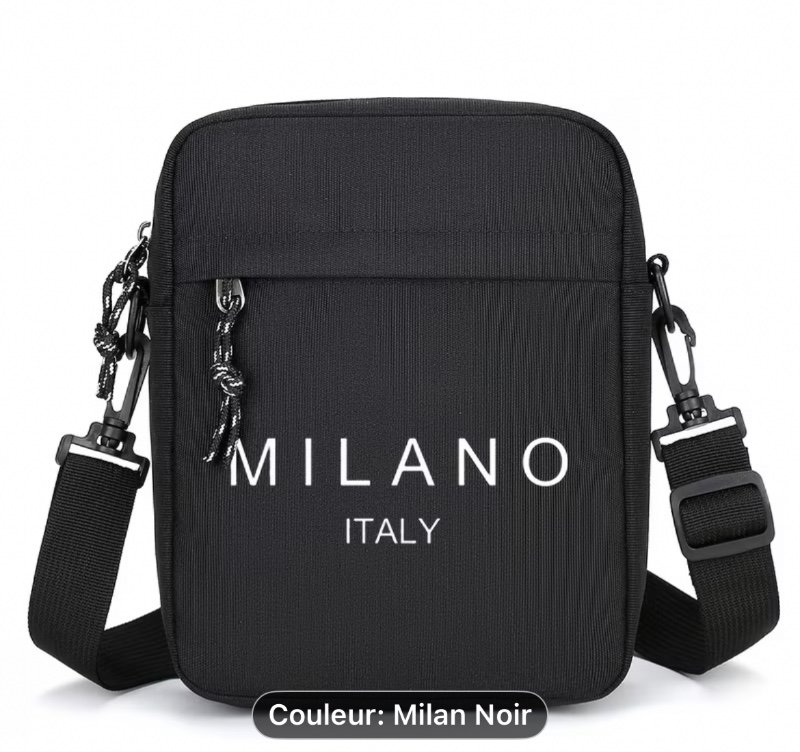 Sac Bandoulière Tendance Homme Mode Cool Grande Capacité Oxford Vertical Petit Sac Carré Vélo Décontracté Pratique Sac Épaule Unique Homme