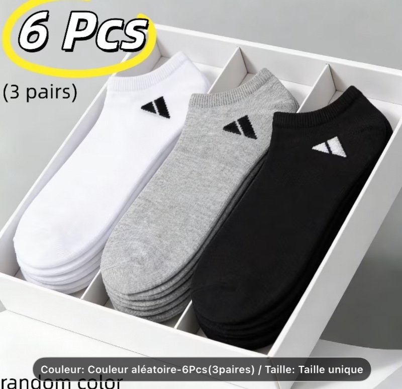 Chaussettes 6 Pcs (3 paires)