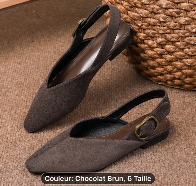 Chaussures plates à bout carré pour femme, mocassins à embout peu profond, chaussures de travail d'extérieur pour le bureau, mocassins décontractés à semelle souple de style britannique pour femme, chaussures pour femme