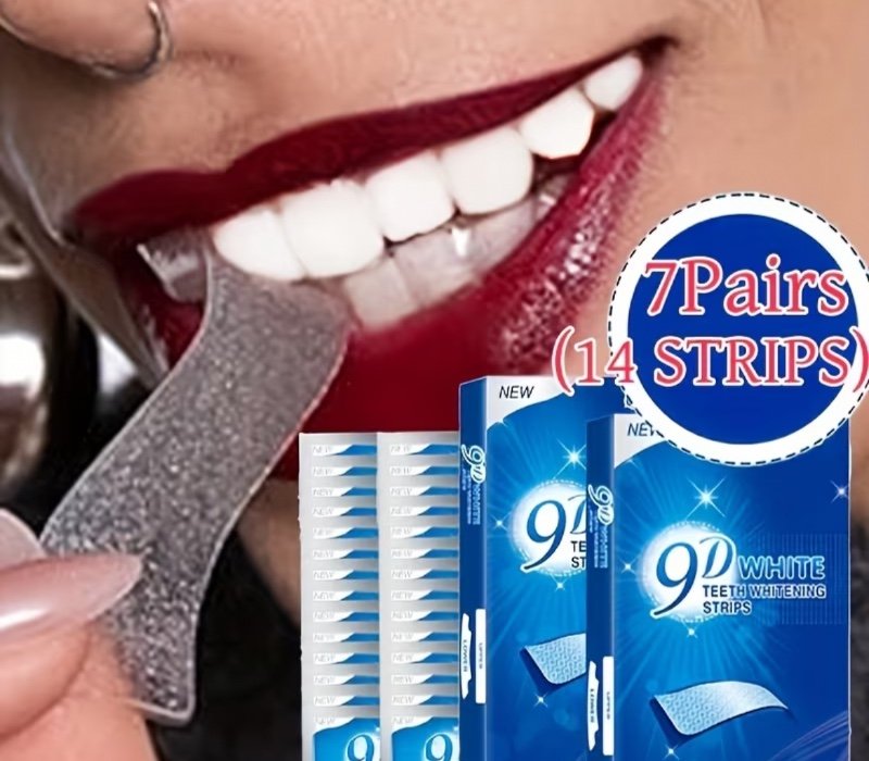 14pcs Bâtonnets de blanchiment 9D/Strips Utilisation quotidienne Nettoyage en profondeur Bâtonnets de blanchiment
