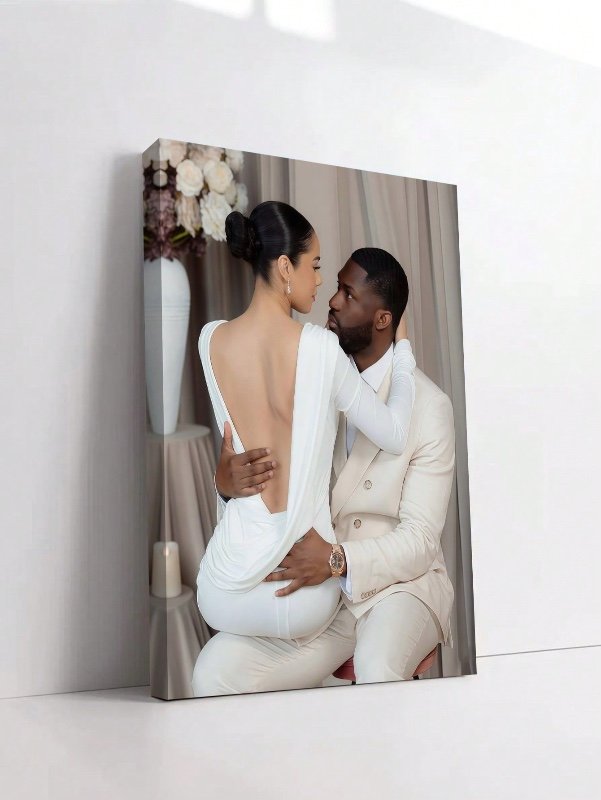 1 pièce Art mural sur canevas encadré personnalisé, affiche photo, cadeau pour la fête des mères, cadeau pour la fête des pères, souvenir de mariage, remise des diplômes, cadeau d'anniversaire, Pâques, cadeau commémoratif, décoration de chambre, cadeau po
