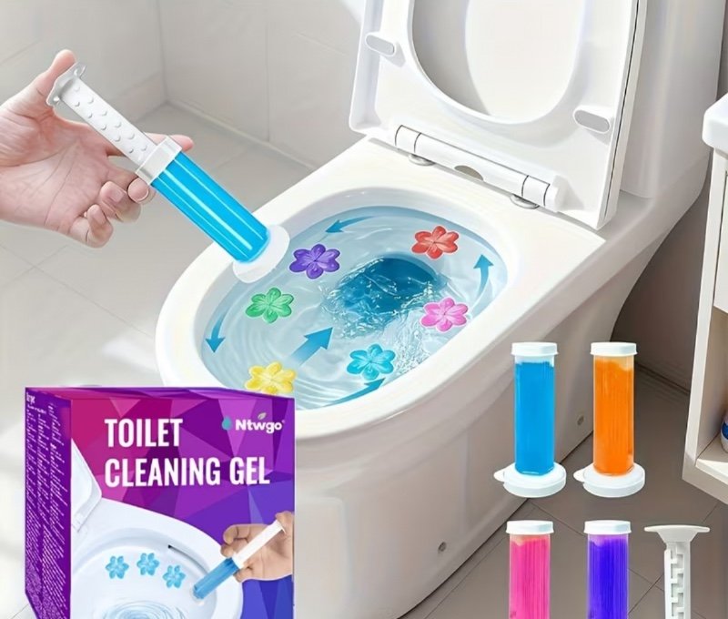 Gel Nettoyant Professionnel pour Toilettes - Désodorisant Longue Durée et Détartrant - Nettoyant Spécifique pour Urinoirs et Salles de Bain - Adapté aux Toilettes Commerciales, Hôtels, RV et Fournitures de Ménage