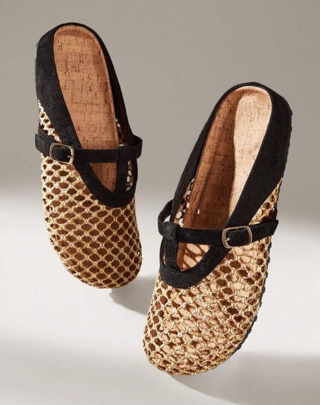 Solecia Chaussures femme printemps et été, nouvelle conception en T avec décoration, design à bout rond, confortable et simple, chaussures plates pour femmes idéales pour les déplacements, décontractées et polyvalentes