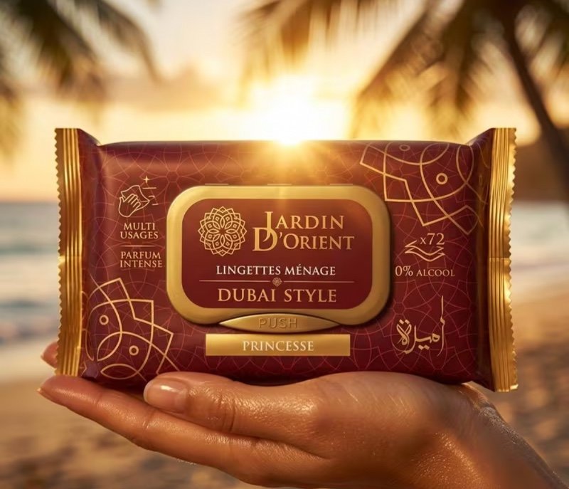 Jardin D'Orient Lingettes Ménage Dubai Style