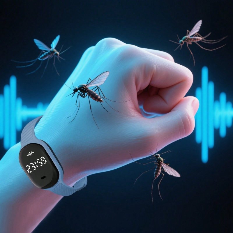 1 pièce Montre répulsive polyvalente contre les moustiques, bracelet antistatique, montre répulsive contre les moustiques pour hommes pour les sports de plein air, appareil répulsif contre les moustiques et les insectes pour la randonnée, horloge 24 heure
