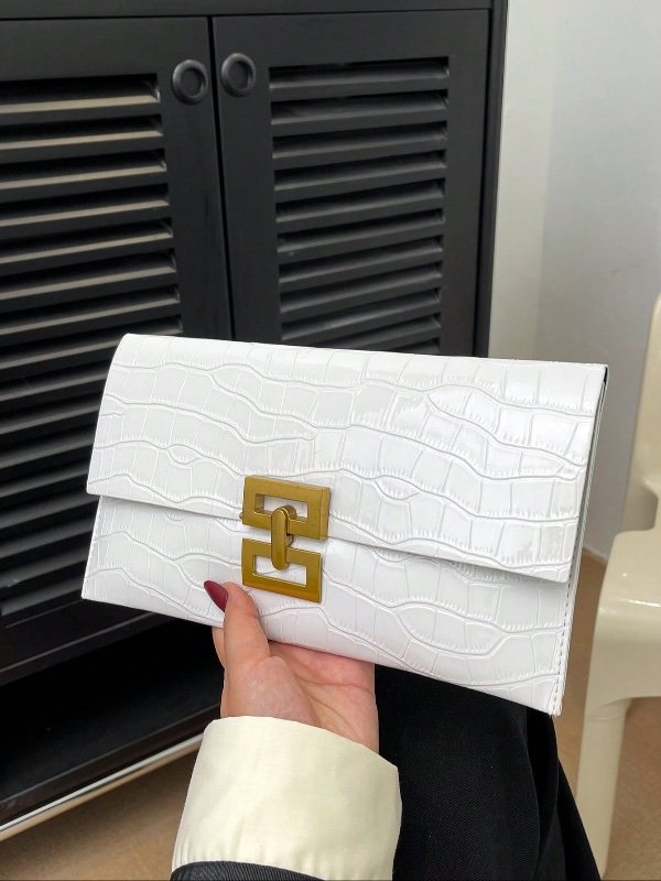 1 Pièce Couleur Unie Minimaliste Sac De Soirée De Mode À Motif De Pierre