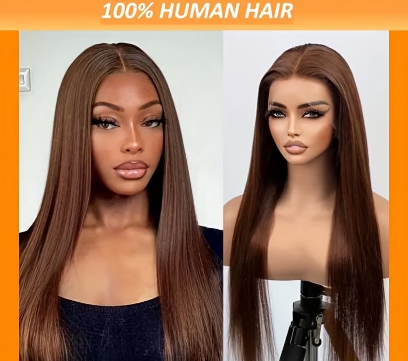 Perruque 100% cheveux humains