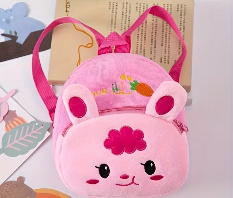 Sac à dos en peluche pour enfants de 1 à 3 ans, motif dessin animé anime mignon, sac à dos d'école maternelle, portable, intelligent et confortable pour la peau