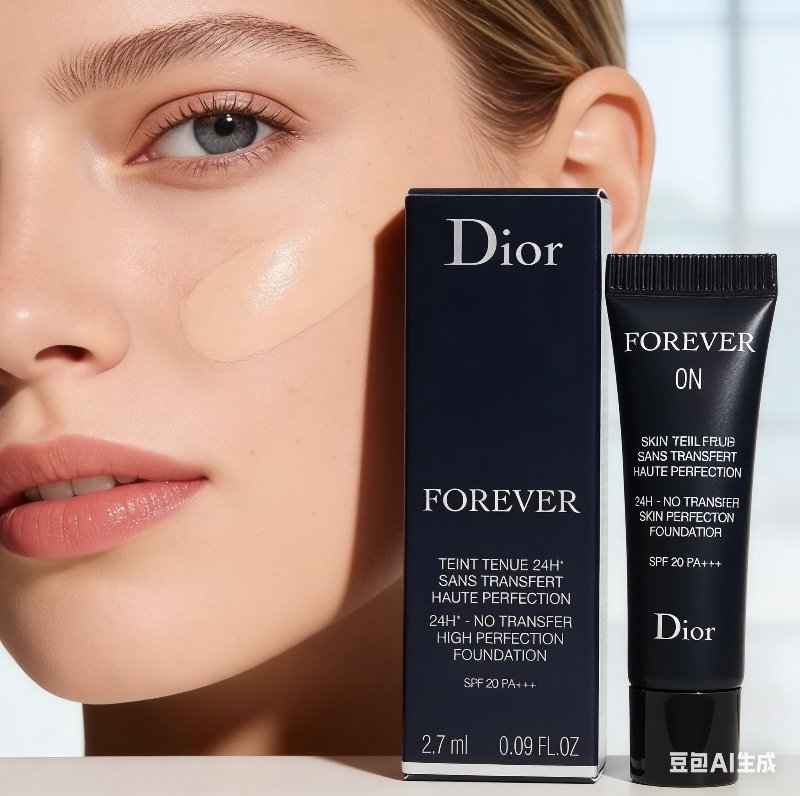 Fond de teint cushion Dior Everlasting (Éclat Lumineux) 0N, 2,7 ml – Hydratation longue durée, couvrance parfaite, fini naturel et lumineux, confort tout au long de la journée.