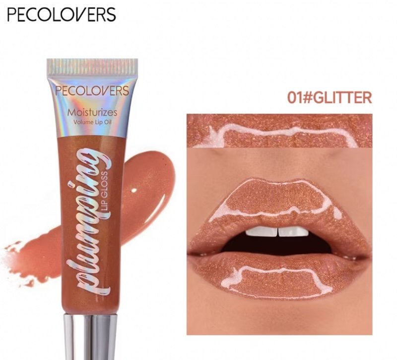 1x Gloss et gel pour les lèvres transparent – ​​Huile pour les lèvres longue tenue et non collante, formule gel hydratante adaptée à tous les types de peau, gel transparent pour une utilisation de jour comme de nuit, fini brillant.