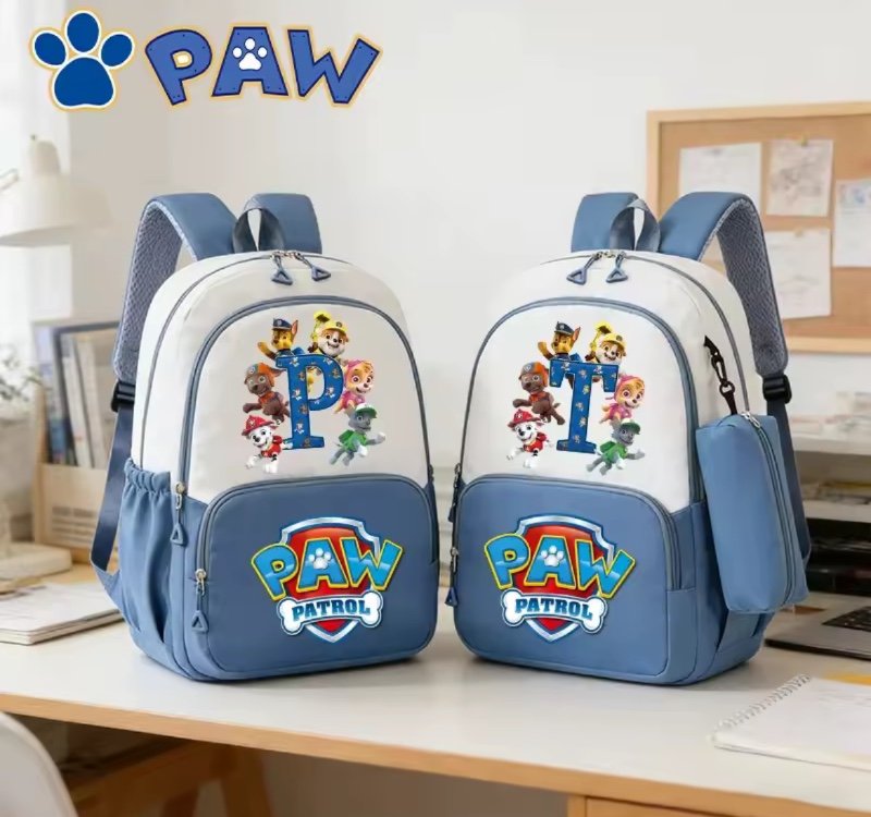 Sac à dos PAW Patrols imprimé Anime, 2 pièces, sac d'école de grande capacité pour étudiants, sacs à dos portables Chase Skye, cadeaux pour le nouveau semestre