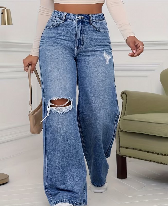 Jean en denim 8001, style décontracté et polyvalent