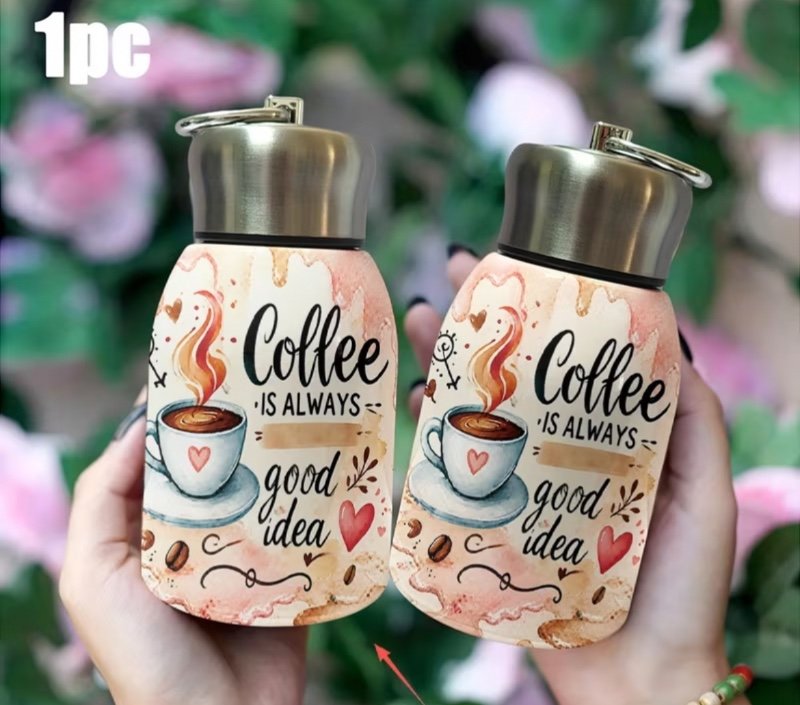 Gobelet à café isotherme en acier inoxydable (10 oz / env. 300 ml) – Étanche, design élégant et durable, idéal pour offrir