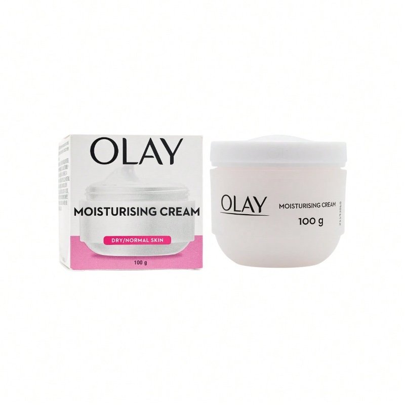Crème hydratante Olay 100 g | Formule légère et non grasse | Hydratation et apaisement immédiats pour les peaux sèches | Réduit l'apparence des ridules et des rides