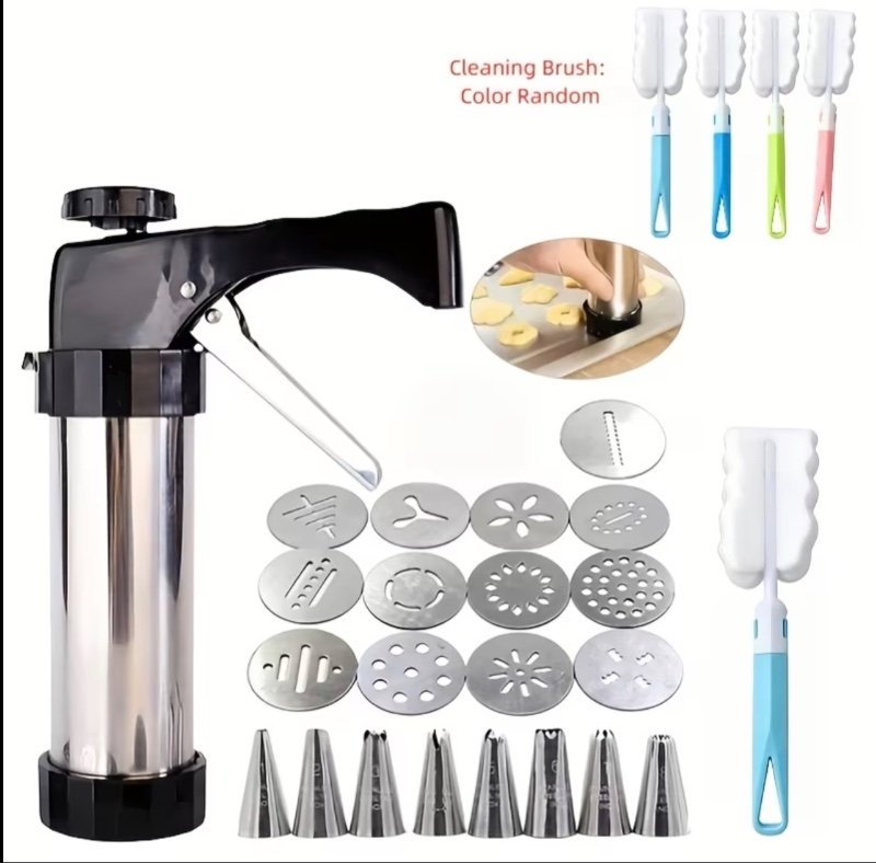 Kit de pistolet à biscuits en acier inoxydable