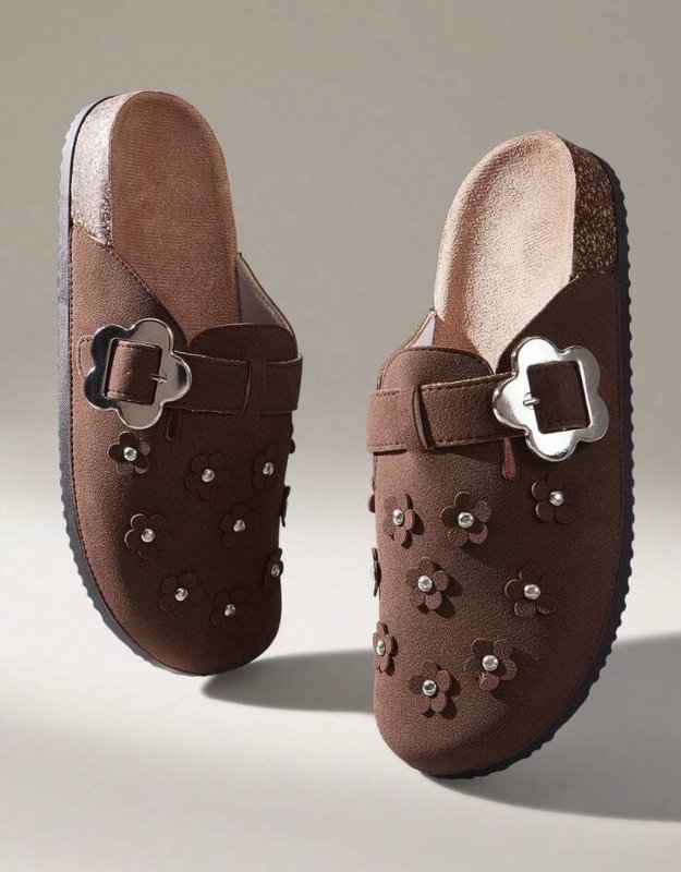 Solecia – Mules plates décontractées pour femme, à enfiler, avec bride réglable à boucle – Idéales pour le quotidien, les vacances, les mariages, Pâques, la plage