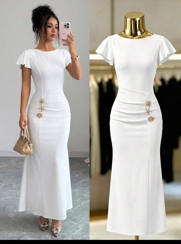 Robe blanche élégante