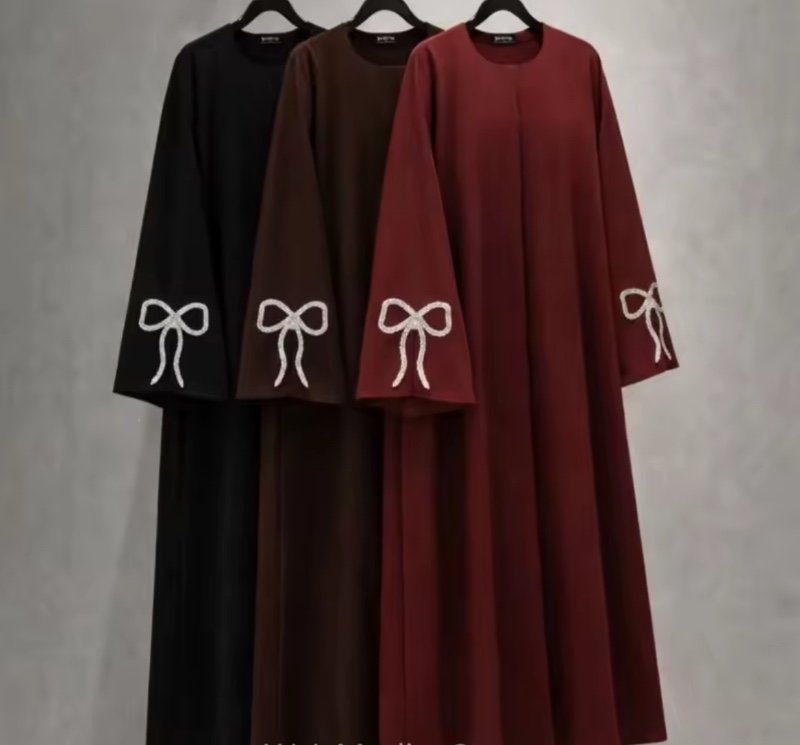 Abaya pour femme, robes traditionnelles et abayas de Dubaï, robe de fête, kaftan de luxe, kebaya turque, robe à manches à nœuds et perles, robe