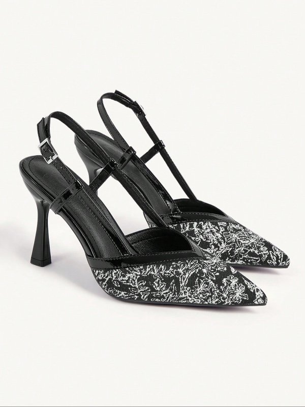 Chaussures pour femme CUCCOO CHICEST – Nouveauté automne : escarpins élégants à bout pointu et talons hauts, brodés et polyvalents (idéaux pour mariage ou cérémonie).